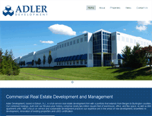 Tablet Screenshot of adlerdevelopment.com